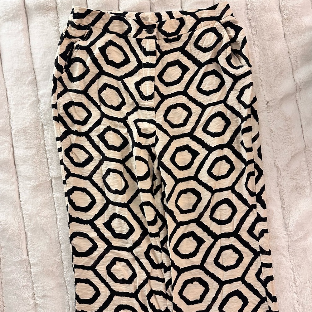 Sincerely Jules Black and Cream Geometric Pantsuit